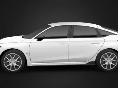 Honda Civic Low-poly 3D model