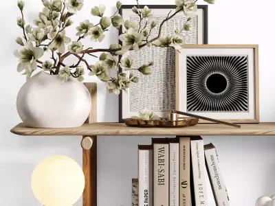 Nordic Harmony Decorative Shelf Set21 3D model