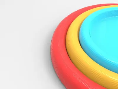 Loju Tray Low-poly 3D model