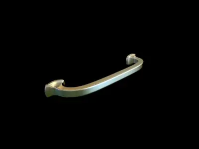 Handle 4 pull - brass 3D model