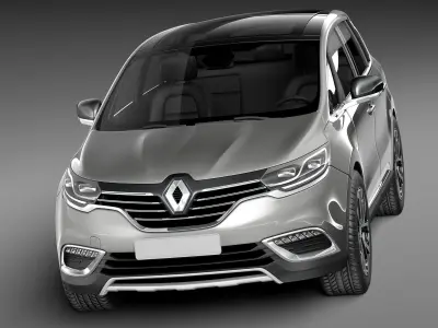 Renault Espace 2015 3D model