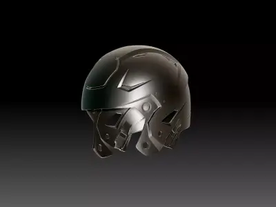Full Size Adult Football Helmet - Single Print and 8-print Files 3D print model