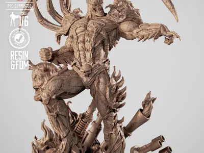 B3DSERK Curse Of Spawn Sculpture 3D print model