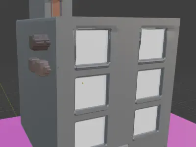 high-rise building Low-poly 3D model