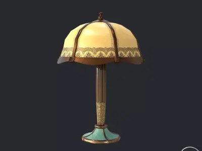 Pbr Desk Lamp Low-poly 3D model