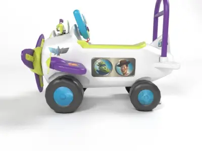 Toy Story Buzz Car Low-poly 3D model