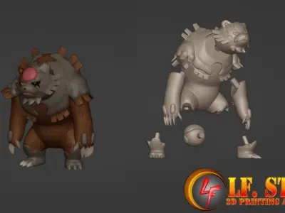 Pokemon Ursaluna BloodMoon 3D model