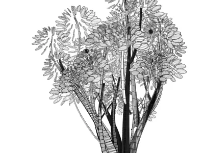 Cartoon tree S2Cv3 3D model