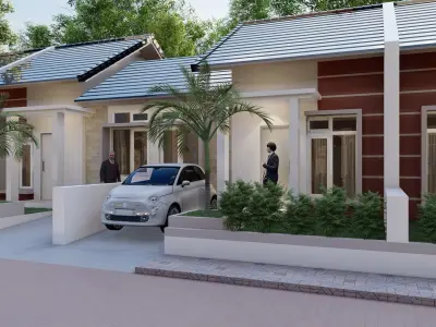 DESAIN PERUMAHAN MINIMALIS 3D model