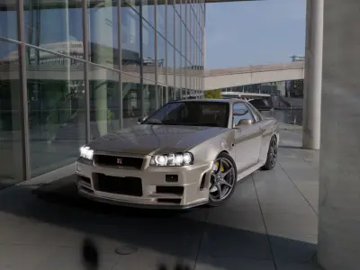 Nissan Skyline GTR R34 3D Model 3D model
