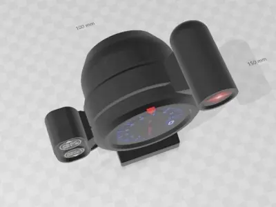 TACHOMETER 1-10 SCALE 3D print model