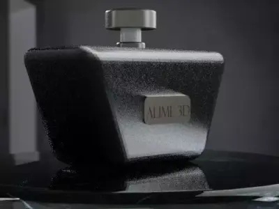 Luxury 3D Perfume Bottle Realistic Glass Product Visualization 3D model