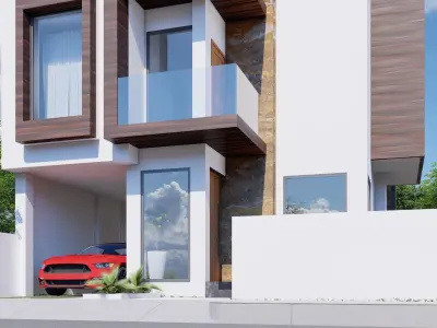 Modern House - Two Story House  3D model