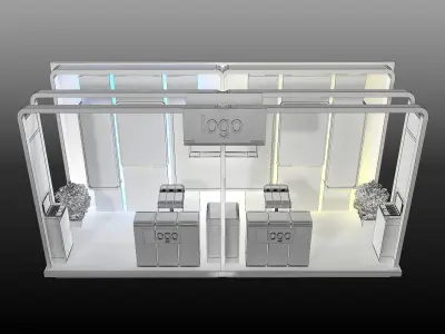 Booth Exhibition Stand a478c 3D model