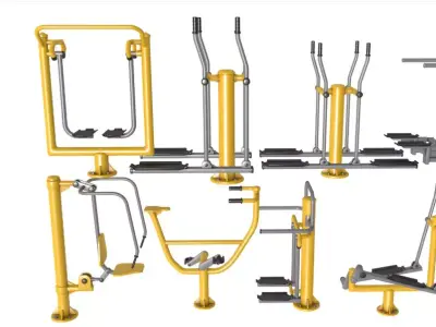 Outdoor Fitness Collection 3D model