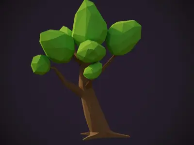 Low-poly Tree Model 001 Low-poly 3D model