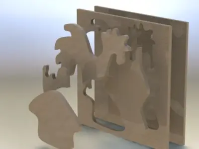 Rooster asm Free 3D model