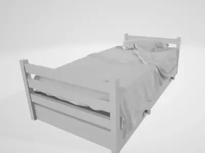 Kids Bed Free 3D model