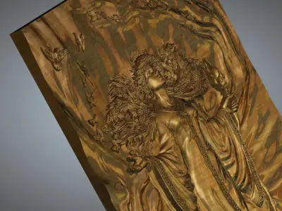 Lady magic 3D print model