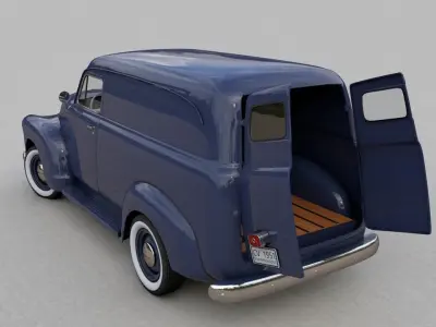 CHEVY 3100 PANEL TRUCK 1951 3D model