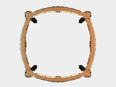 Carved coffee table for cnc 19 3D model