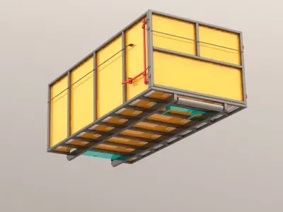 Roll off garbage bin 3D print model