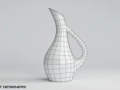 Gold Antique Vase 3D model