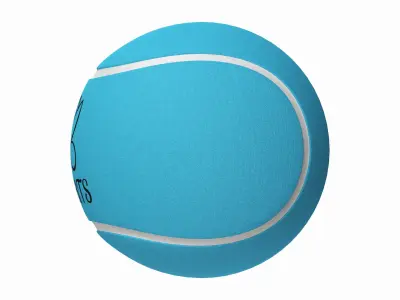 Tennis ball blue 3D model