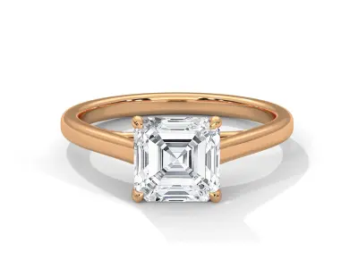 solitaire ring with detail images and 360 render videos 107 3D print model