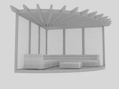 garden camellia 02 Low-poly 3D model