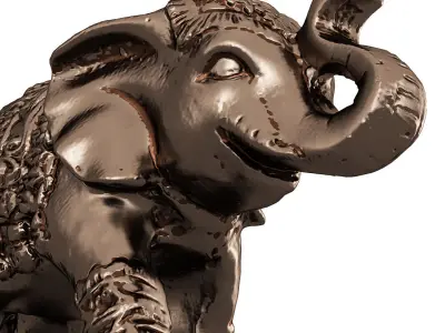 Indian elephant figurine 3D model