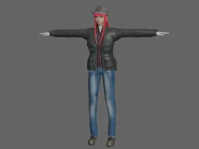 BombCarry UrbanGirl Free low-poly 3D model