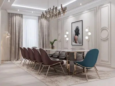 INTERIOR NEOCLASSIC FULL  3D model