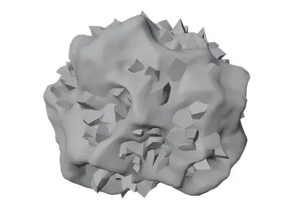 Asteroid 1d Free low-poly 3D model