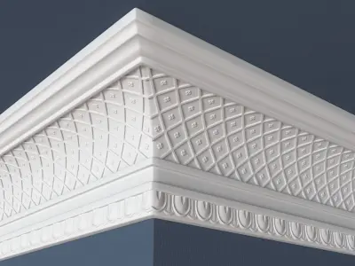 Decorative Crown Molding 3D model buy