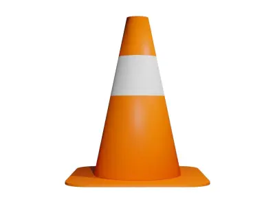 Traffic Cone 3D Model Low-poly 3D model by katherinexactly