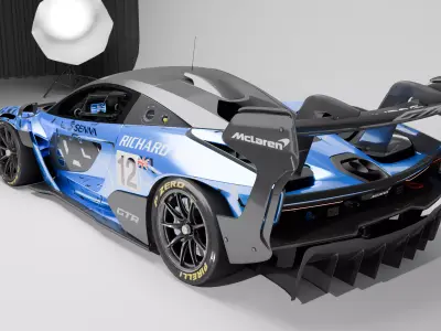 McLaren Senna GTR 2020 Low-poly 3D model
