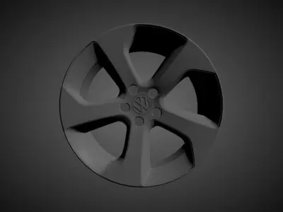 Volkswagen Golf 7 GTi OEM scalable and printable rims 3D print model