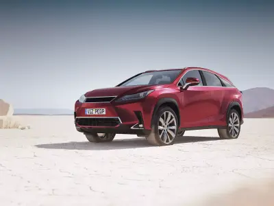 Modern SUV unbranded 3D model