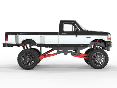 Generic F150 1995 Lifted Truck  3D model