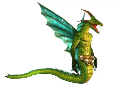 3Dfoin - Basilisk Low-poly 3D model
