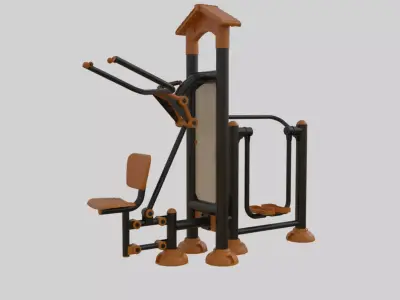 Playground Sport Equipment - 04 Low-poly 3D model