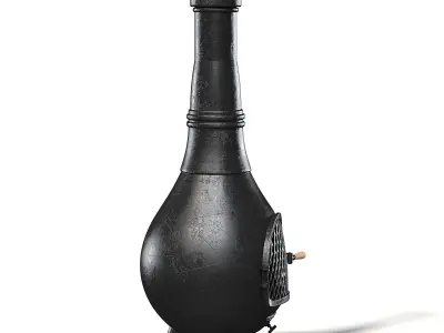 Metal Barbecue 3D Model 3D model