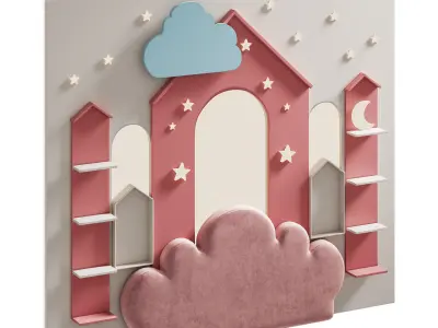 Kids wall panell 5 3D model