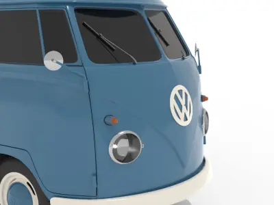 Volkswagen Transporter T1 - Panel Van Free 3D model