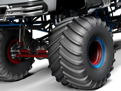 Chevrolet Silverado Monster Truck 2019 3D model