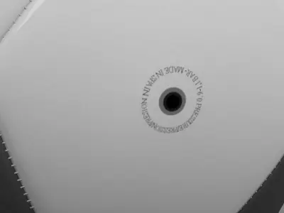 Soccerball bicolor Low-poly 3D model