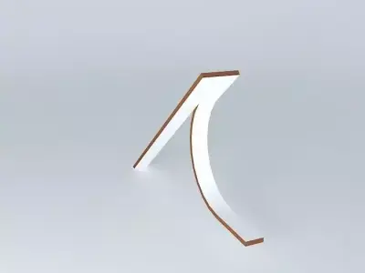Sculpture letter Free 3D model