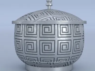 Kitchen Pots Set 3D model