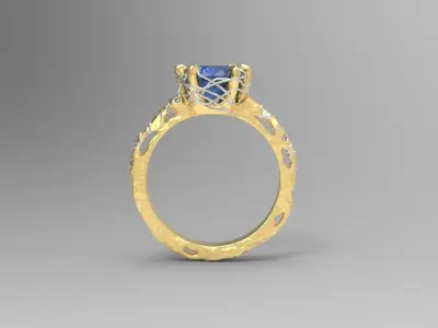 R 125 ring 3D print model